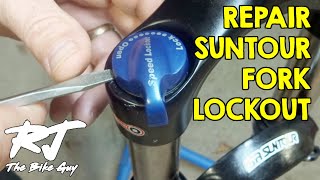 Suntour Fork Lockout Repair [upl. by Arutak]