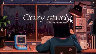 4 HOURS STUDY GIRL  Cozy lofi music and rain in background [upl. by Buderus35]