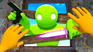 Gang Beasts Characters RAID My Base  Bonelab VR Mods [upl. by Anwahsar]