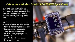 Cateye Velo Wireless Stealth CCVT230W Cyclo Comp [upl. by Eelydnarb467]