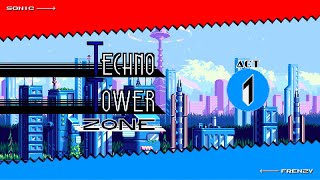 Techno Tower Act 1  Sonic Frenzy  ChilliusVGM [upl. by Ihteerp]