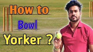 How to bowl perfect Yorker ball with tennis ball  Tennis ball se Yorker ball kaise kare  cricket [upl. by Ailehc]