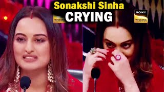 Indias Best Dancer Season 4 Sonakshi Sinha Emotional Crying IBD 4 [upl. by Iniffit890]