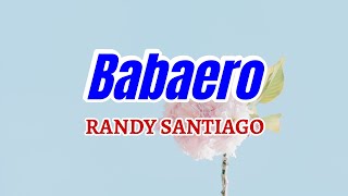 Babaero  RANDY SANTIAGO Karaoke [upl. by Tamah]