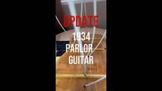 1934 Parlor Guitar Restoration  UPDATE 4  Luthier JW Addison guitar [upl. by Joash]