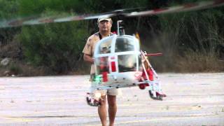 Vario Lama SA315B turbine rc helicopterJojo flying [upl. by Learsiy280]