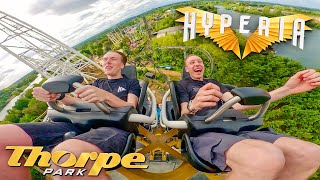 HYPERIA Ridercam POV  THORPE PARK [upl. by Niac]