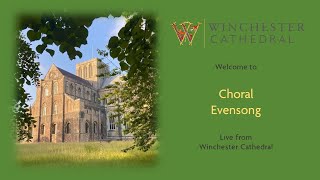 101524 Choral Evensong live from Winchester Cathedral 🇺🇦 [upl. by Tatianna]