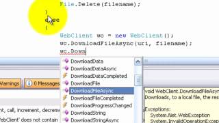 C Download a File and Execute Immediately Using WebClient Control [upl. by Nikki]