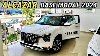 Base Model का बाप 🔥 Hyundai Alcazar Prestige New Update 2024 7 Seater Car 😍 [upl. by Alsi]