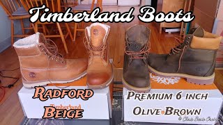 Timberland Radford Waterproof Boots Beige  Timberland Premium 6 inch Waterproof Boots Olive Brown [upl. by Celeste]