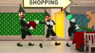 ELF YOURSELF CHALLENGE with SANTA ELF and ROBOT OFFICEMAX IPAD GAME PLAY Video JINGLE BELLS JINGLE [upl. by Benenson]