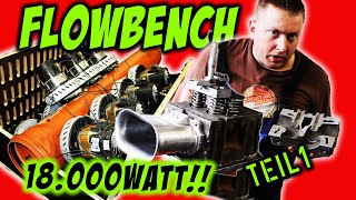 DIY FLOWBENCH Teil 1  18kW Wahnsinn  Tractor Pulling erklärt  SchluckspechtPulling [upl. by Elene463]