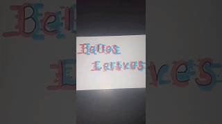 How to do Glitch Lettering  BellesLettres  lettering youtubeshorts handlettering glitch [upl. by Taran]