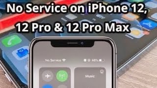 iPhone 12 Pro Max no service 🤔 [upl. by Eenel]