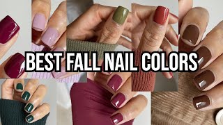 TOP FALL NAIL POLISH COLORS  fall favorites [upl. by Treborsemaj]