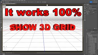 photoshop 3d grid not showing  photoshop 3d perspective not working [upl. by Benedikt]