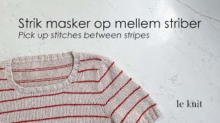 Strik masker op mellem striber [upl. by Aiasi]