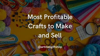 10 Most Profitable Crafts to Sell in 2024 10K Per Month [upl. by Anahsit]