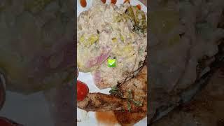 Jamaican Jerk Salmon Tuna wedding Rice Spicy Jalepenos Mix [upl. by Nan861]