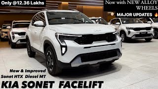 New Kia Sonet Facelift 2024 HTX Diesel MT  MAJOR UPDATES WITH ALLOYS  Full review 😍🔥 [upl. by Eatnohs]