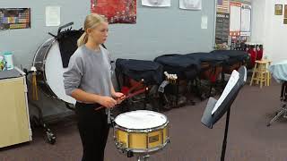 Paige Stiegler Percussion Junior Band [upl. by Leontine]