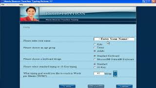 Mavis Beacon Teaches Typing Deluxe 17  Registration Screen [upl. by Anali]