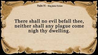 Psalm 91  My Refuge and My Fortress With words  KJV  God Our Protector  Prayer for Protection [upl. by Winfield]