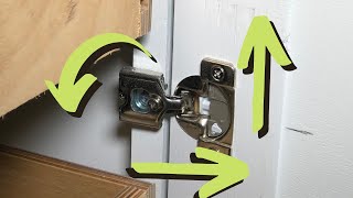 How to Adjust Cabinet Door Hinges  Concealed Face Frame Hinges [upl. by Meta]