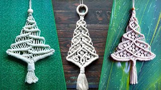 Must See Macrame Christmas Tree Patterns DIY [upl. by Mihalco895]