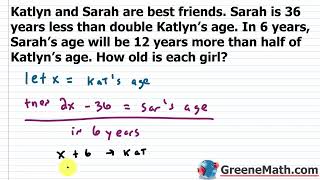 Age Word Problems Practice Test Full Solutions [upl. by Elleret]