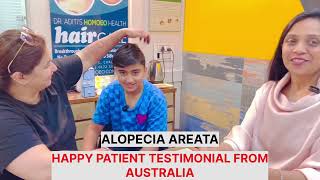 ALOPECIA AREATA TREATED WITH HOMOEOPATHY  PATIENT FROM AUSTRALIA 🙌✨🌿 [upl. by Minna296]