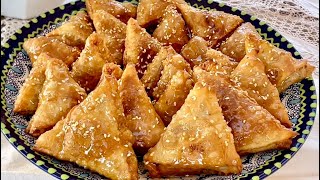 Samsas Recette Algérienne 🇩🇿Traditionnelle Croustillants Sans Machine Vidéo en KABYLE algerie [upl. by Branca]