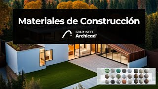 Materiales de Contruccion en Archicad Crear Editar y Prioridad de Intersección [upl. by Eibur76]