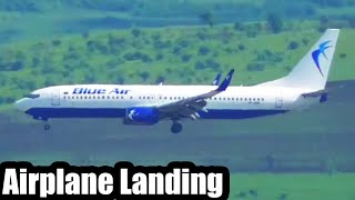 Airplane Landing ClujNapoca Blue Air [upl. by Krissy465]