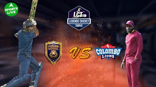 LIVE Legends Cricket Trophy  Punjab Royals vs Colombo Lions  Harbhajan Singh vs Chris Gayle [upl. by Jerroll]