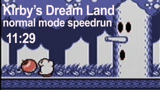 Kirbys Dream Land speedrun 112946 former WR [upl. by Itteb]