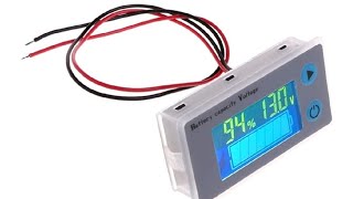 amiciSense 10100V LCD Acid Lead Lithium Battery Capacity Indicator Voltmeter Monitor Display [upl. by Acirrehs824]