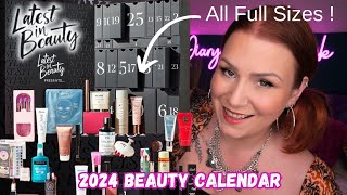 ALL FULL SIZES LATEST IN BEAUTY X STYLIST 2024 ADVENT CALENDAR UNBOXING [upl. by Gingras]