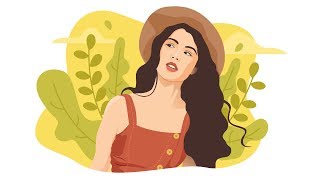 How to create FLAT ILLUSTRATION based on photo in Adobe Illustrator [upl. by Nairam]