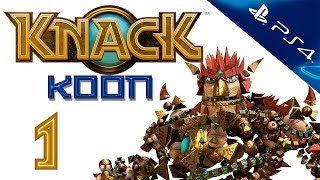 Knack  Прохождение игры на русском  Кооператив 1 PS4 Нэк [upl. by Demetra]