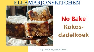 No bake kokosdadelkoek [upl. by Petite]