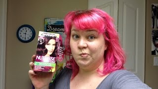 The Hair Dye Test  Garnier Deep Intense Burgundy for Darker Hair BR3 [upl. by Ricker441]