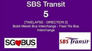 SBS Transit Scania K230UB Euro 5 Batch 1 SBS8963U on Service 5 Timelapse [upl. by Lougheed815]