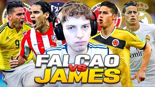 RADAMEL FALCAO vs JAMES RODRIGUEZ  ¿QUIEN ES MAS EN COLOMBIA [upl. by Zanas]