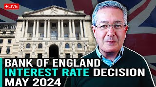 Bank of England Interest Rate Decision May 2024  My Take [upl. by Nesila]