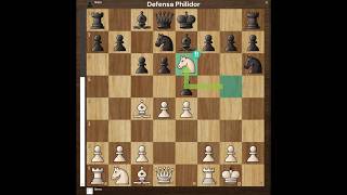 Errores en la Apertura 5  Def Philidor chess ajedrez chessgame checkmate chesstactics [upl. by Glen194]