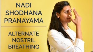 Nadi Shodhana Pranayama Alternate Nostril Breathing  SRMD Yoga [upl. by Anibas926]