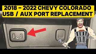 2018  2020 CHEVY COLORADO USB PORT AUX AUXILLARY INPUT JACK REPLACEMENT TUTORIAL FIRST WAY [upl. by Lenoj531]