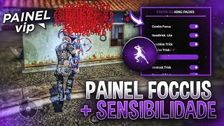 Painel FOCCUSGG da NOVA ATUALIZAÇÃO ☠️  SENSIBILIDADE PERFEITA para SUBIR CAPA no FREE FIRE ⚙️📲 [upl. by Naehgem370]